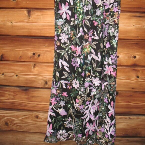 Mac Duggal 49827 Spaghetti Strap Bustier Embroidered Applique Gown - Picture 13 of 16